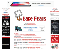 Tablet Screenshot of barefeats.com